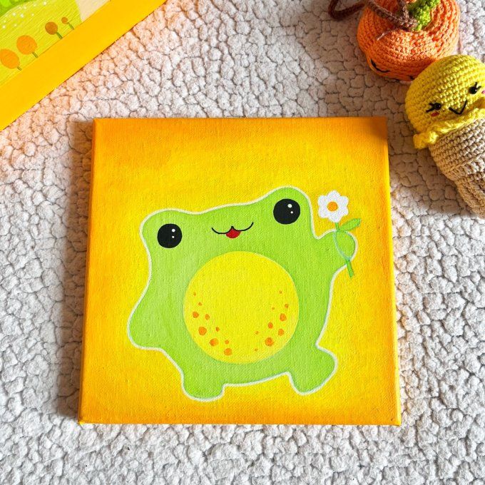 Tableau pour enfant - Grenouille