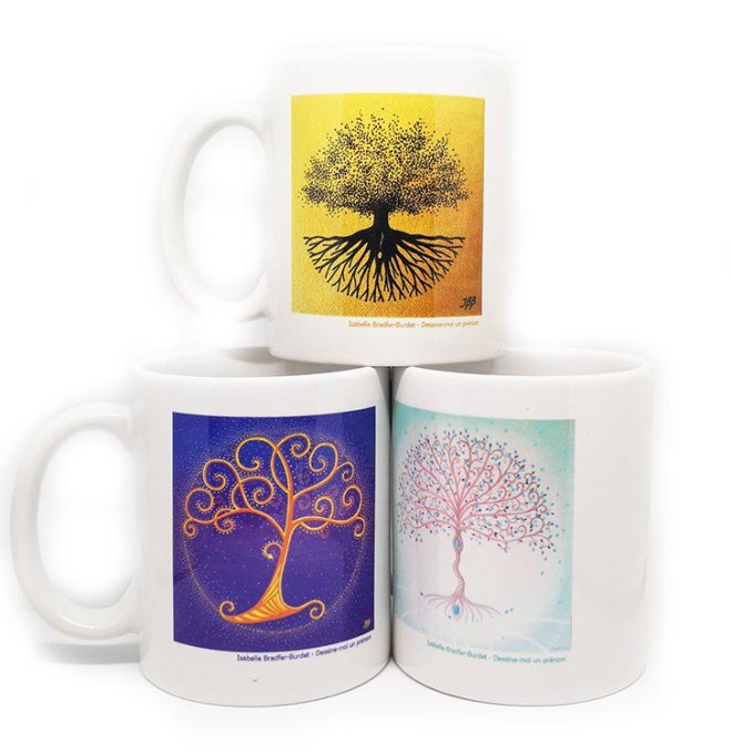 Mug Arbre de vie grenat