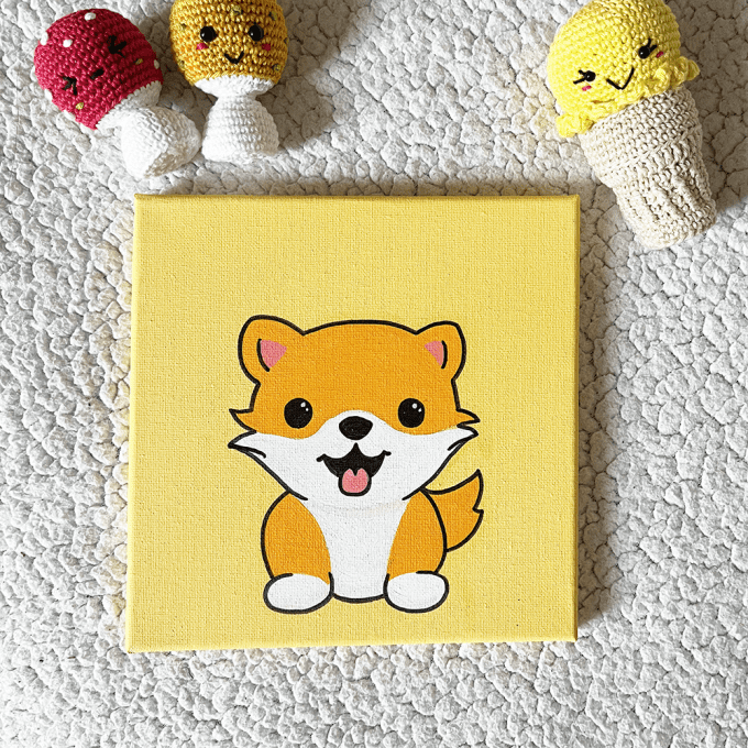 Tableau pour enfant - Petit chien